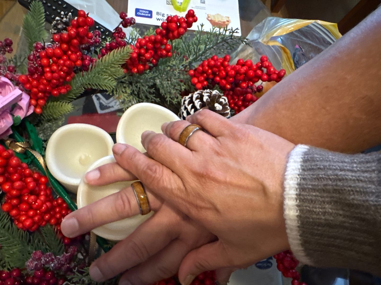 Customer photo review of The Barrelwood Wonder Ring Set