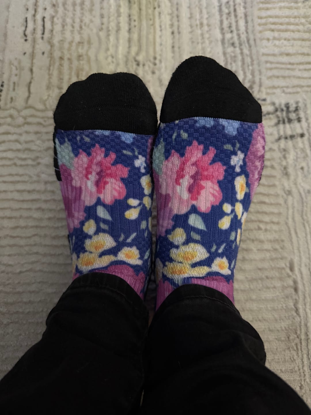 Customer photo review of Blooming Brights Ankle Compression Socks 5-Pack Bundle