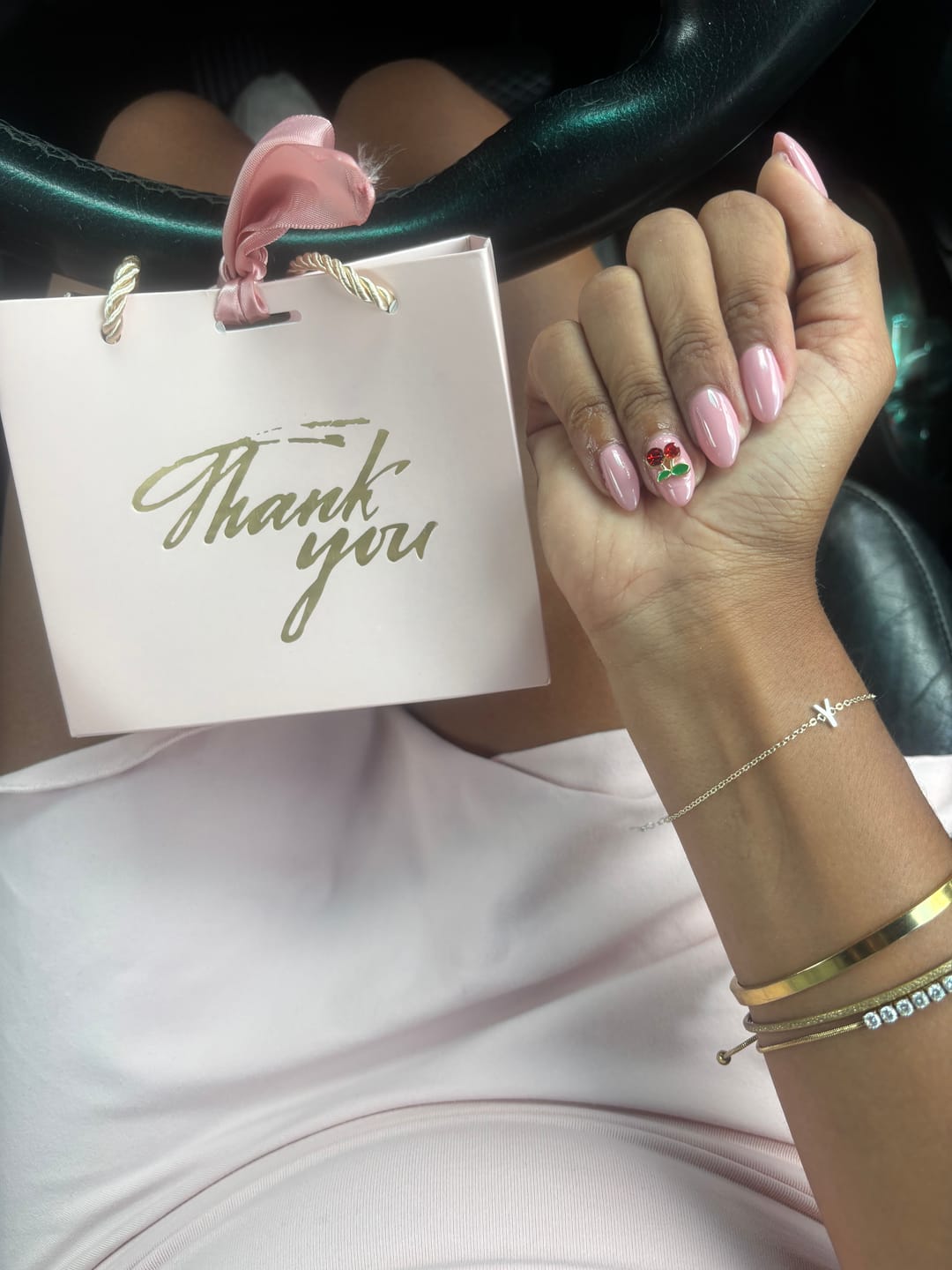 Customer photo review of Tennis Sapphire Bracelet