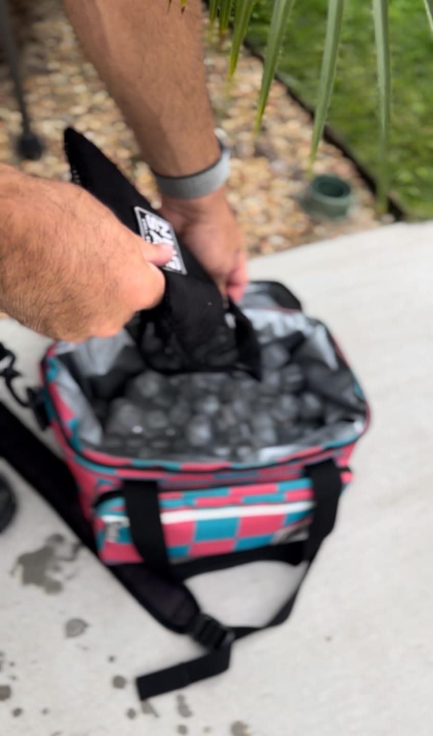 Customer photo review of The Duo - (2 pack) Reusable Ice Cubes and Bag