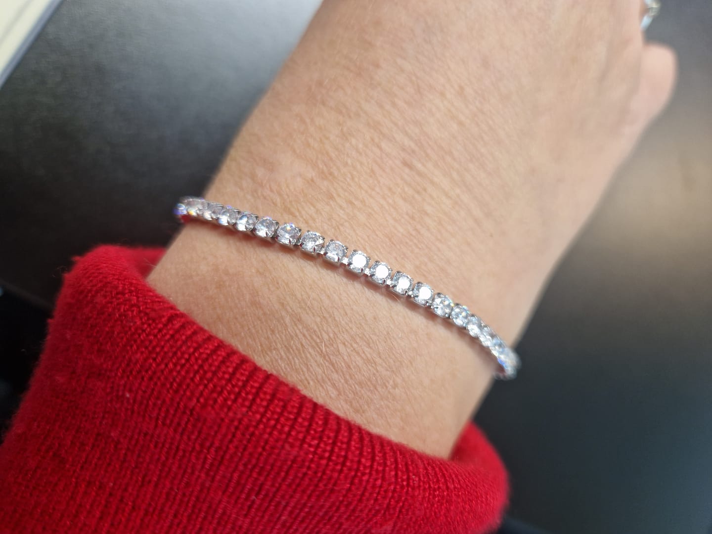 Customer photo review of Ava Silver Bracelet