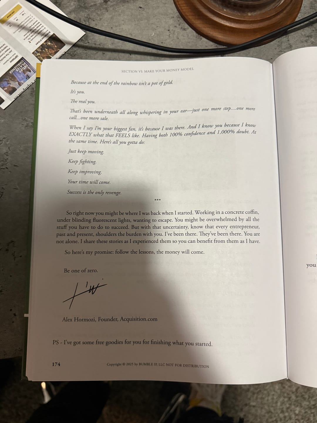 Customer photo review of $100M Money Models Hardback Book