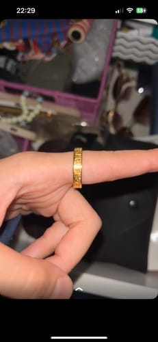 Customer photo review of "And we created you in Pairs" Ring