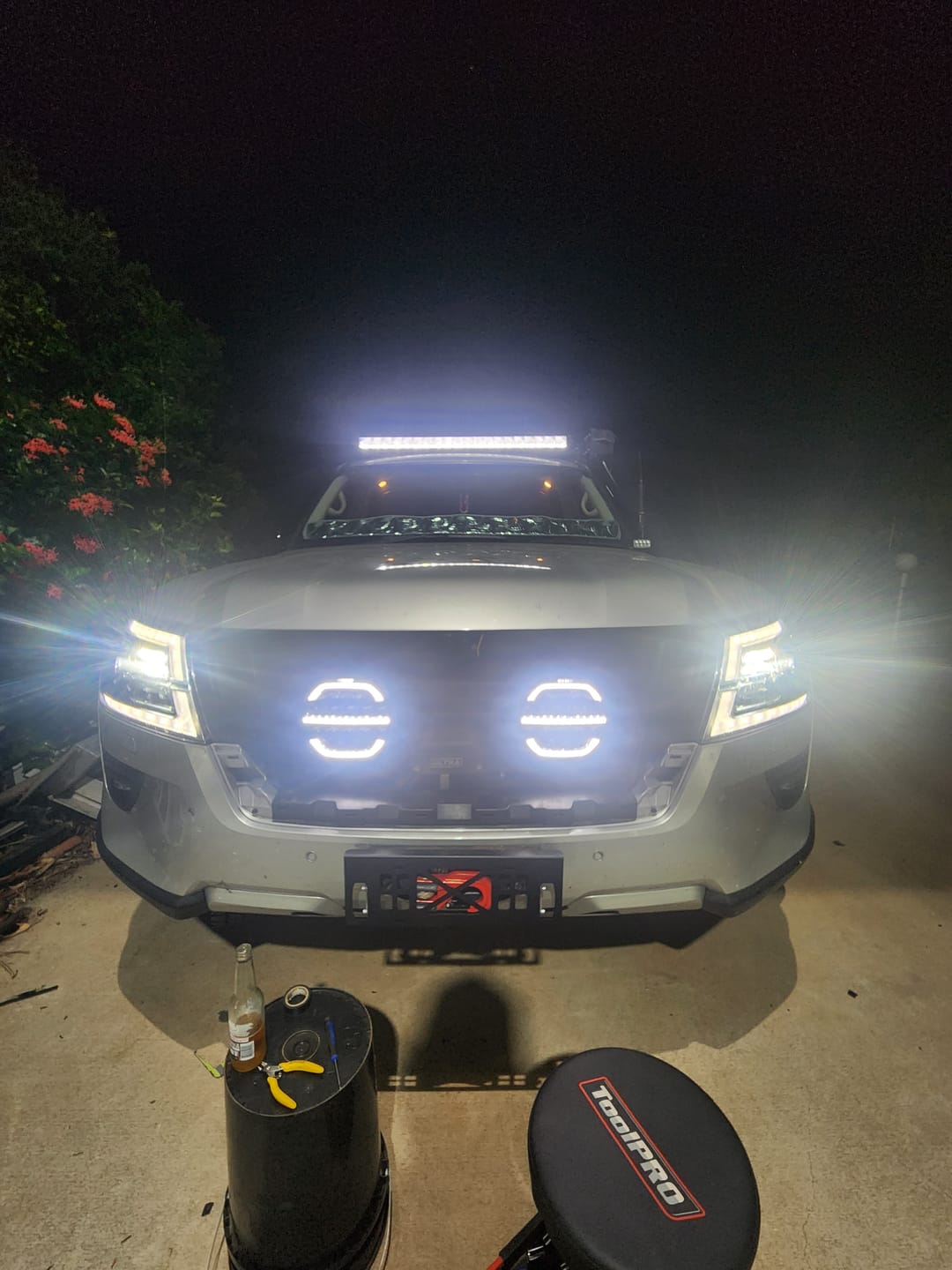 Customer photo review of Covert 9 Inch LED Driving Lights (PAIR W/HARNESS)