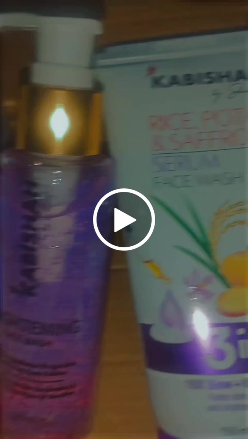 Customer video review of Rice, Potato & Saffron Serum Facewash