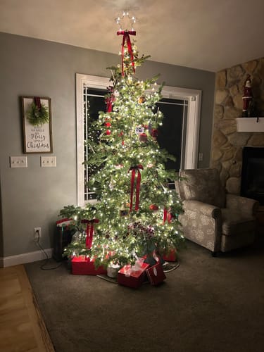 Customer photo review of Christmas Tree Bow Long Set 8”x18” *