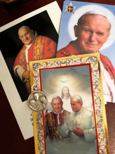 Customer photo review of Canonization St. John XXIII & St. John Paul II + Pope Francis - Blessed Medal