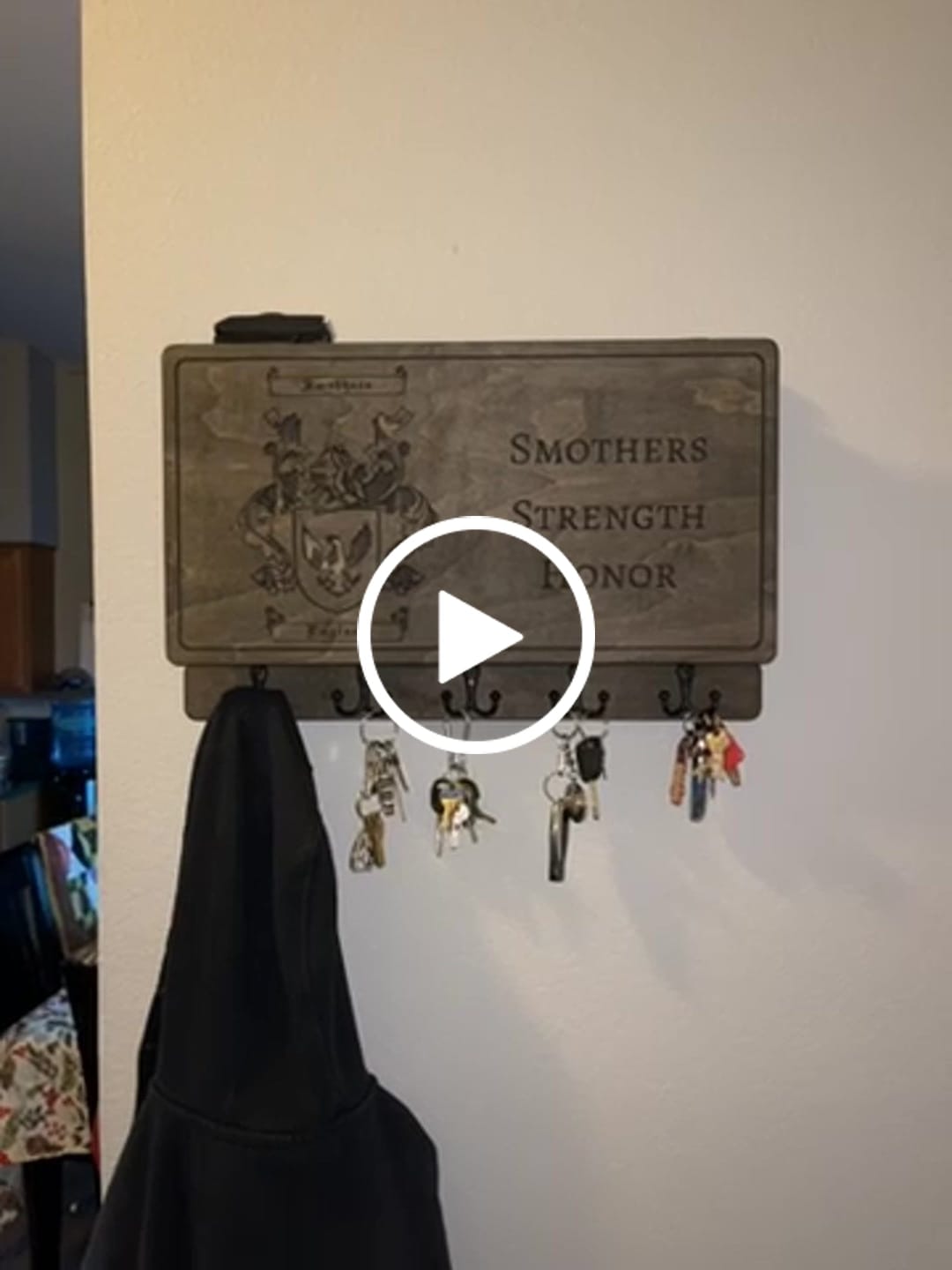 Customer video review of FAMILY NAME WITH CROSS