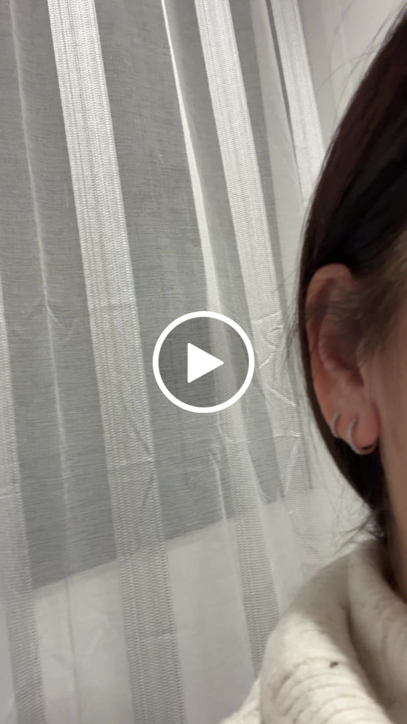 Customer video review of Pendientes Triple Aros