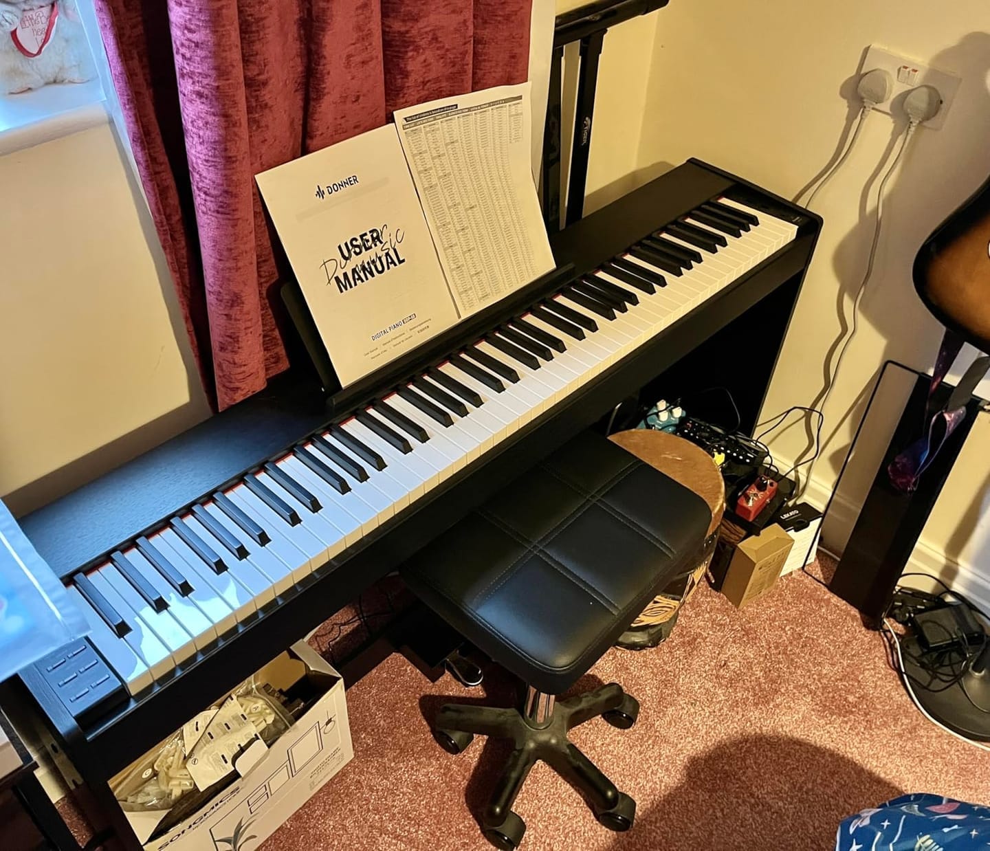 Customer photo review of Donner DDP-50 88 touches Lestées Piano numérique