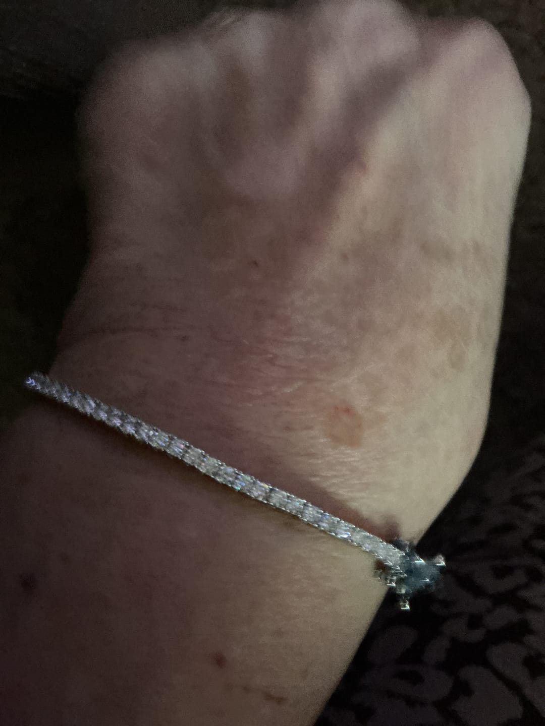 Customer photo review of Moissanite Tennis Bracelet 2mm