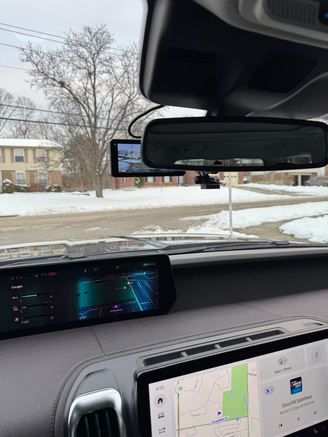 Customer photo review of Redtiger ViewClear-70 4K Dual HDR 5.8Ghz WiFi-6 Super Night Vision Dual Dash Cam