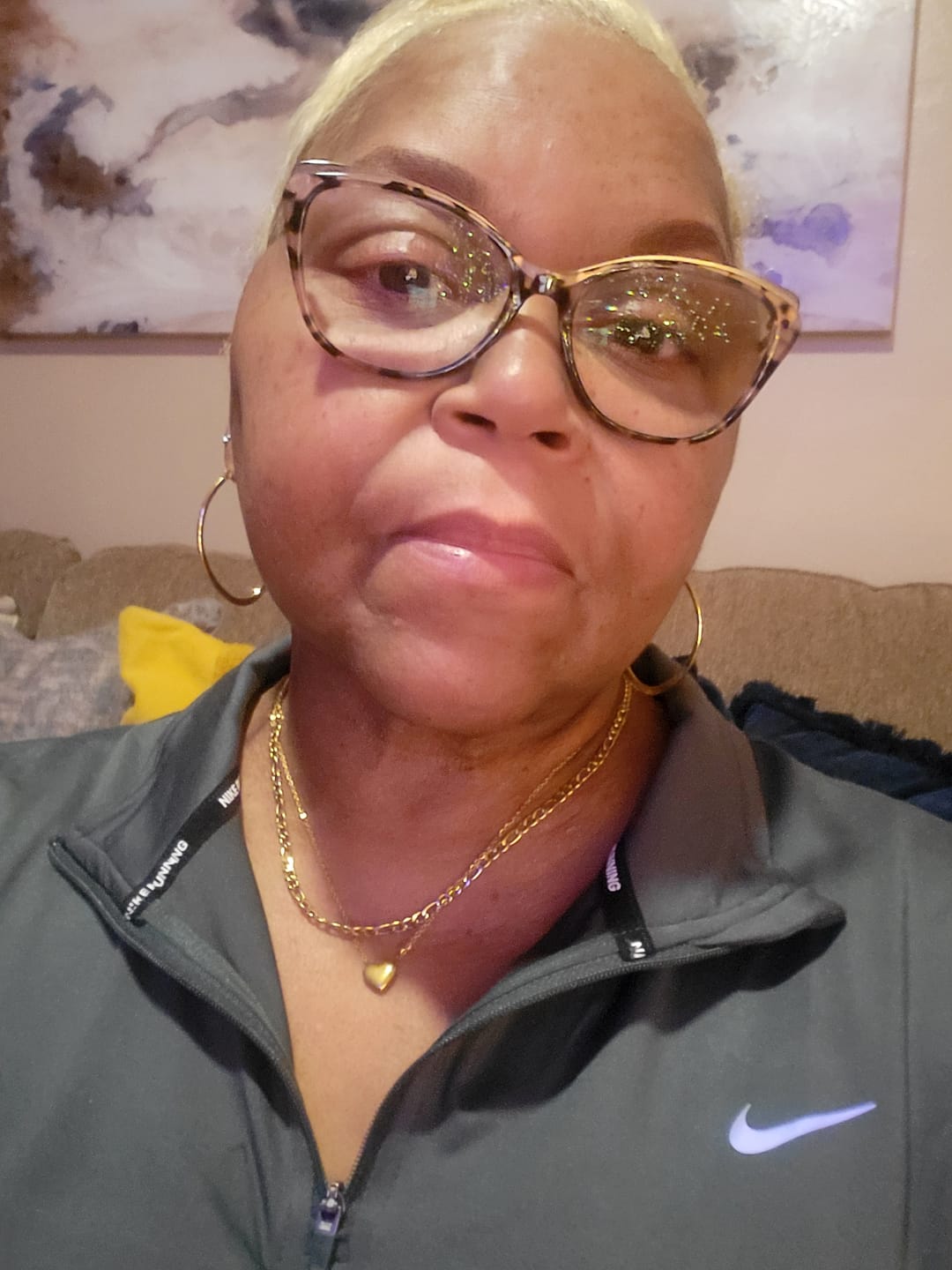 Customer photo review of Riley® Dainty Heart Necklace