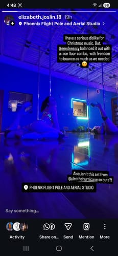 Customer photo review of Neon Leopard Twist Sports Bra