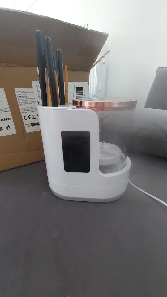 Customer photo review of Electric Brush Cleaner  Fast Clean And Dry