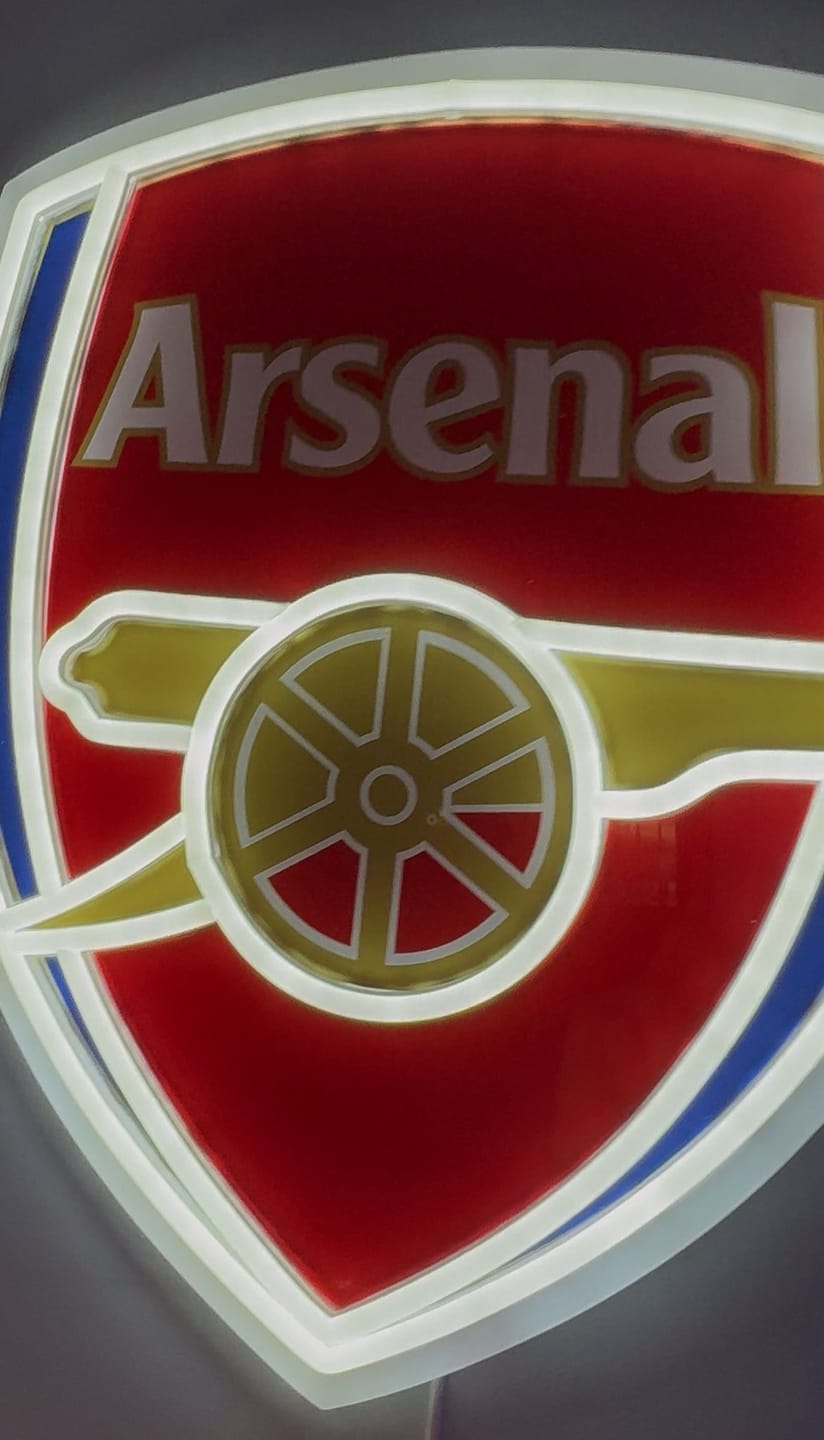 Customer photo review of Arsenal Football Club Neon Sign