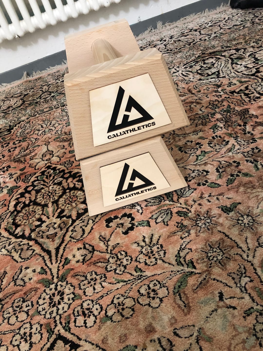 Customer photo review of Wooden Parallettes MEDIUM