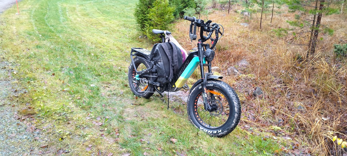 Customer photo review of Lankeleisi RX800 Plus 2025 Version 1000W 20" Fat Bike 960Wh Full Suspension Electric Bike with Torque Sensor 48V 20Ah Battery SUV E-Bike [Pre-Order]