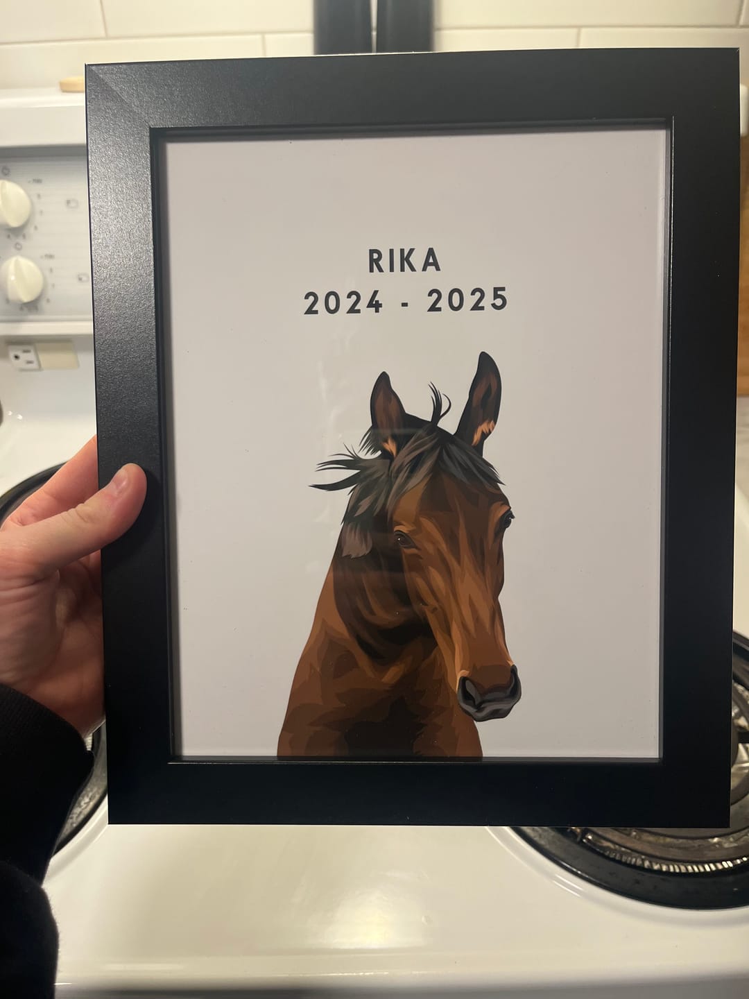 Customer photo review of Custom Memorial Pet Portrait