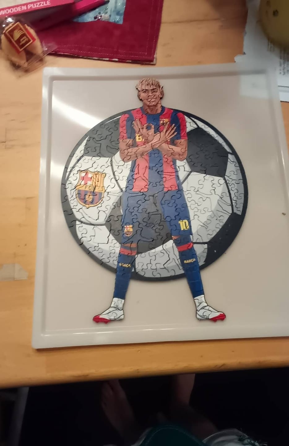 Customer photo review of Lamine Yamal - Wooden Puzzle