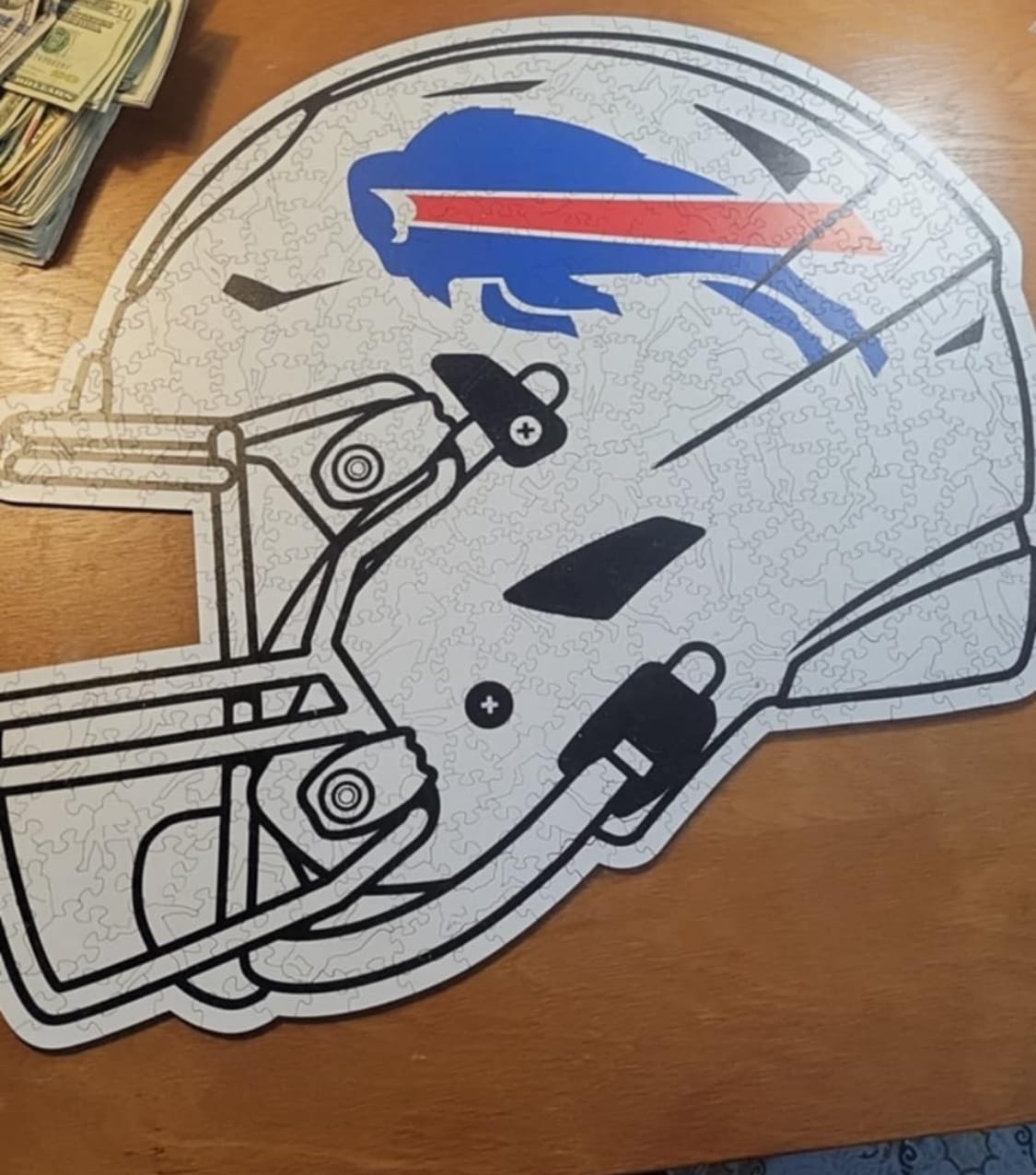 Customer photo review of Buffalo Bills™ Helmet - Wooden Puzzle