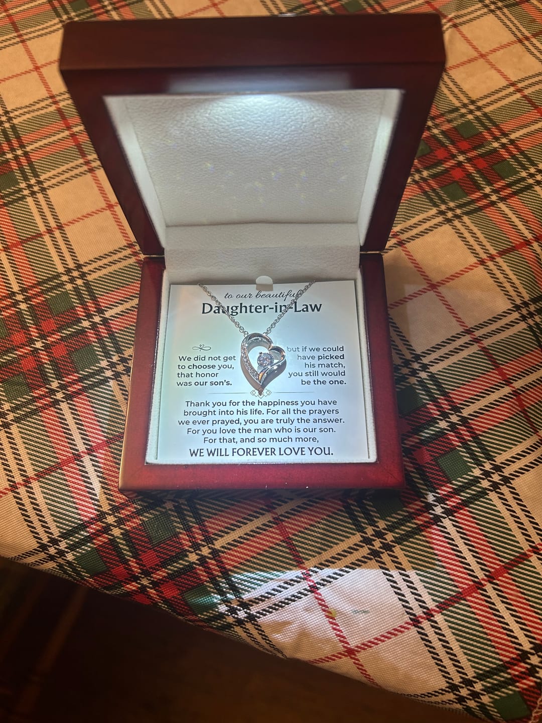 Customer photo review of To My Daughter-In-Law - Forever Love Gift Set - SS232V2