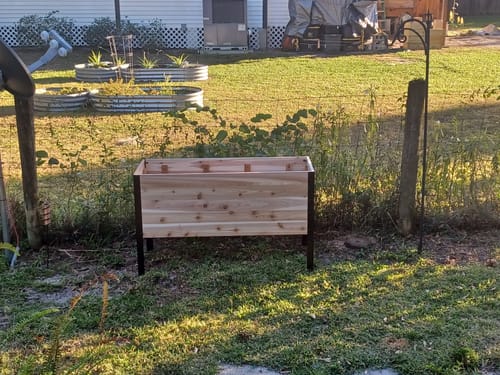 Customer photo review of 18" x 48" Raised Garden Bed - 30" TALL