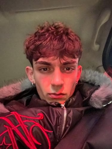 Customer photo review of Omirad Faux-Fur Hood Puffer Jacket with Embroidery