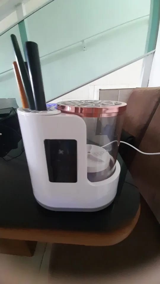 Customer photo review of Electric Brush Cleaner  Fast Clean And Dry