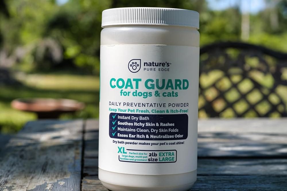 Customer photo review of Coat Guard Dry Shampoo for Dogs and Cats