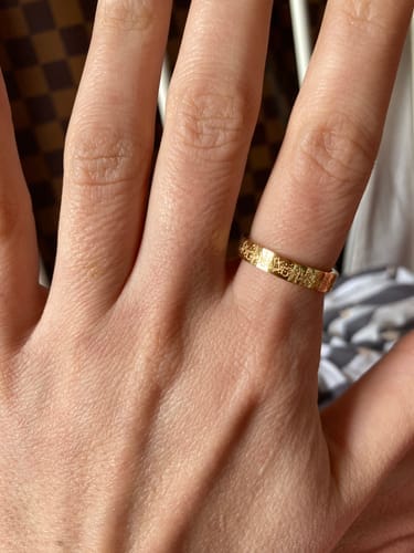 Customer photo review of "Gewiss, mit der Erschwernis, kommt die Erleichterung" Ring