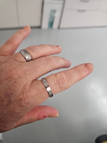 Customer photo review of "Gewiss, mit der Erschwernis, kommt die Erleichterung" Ring