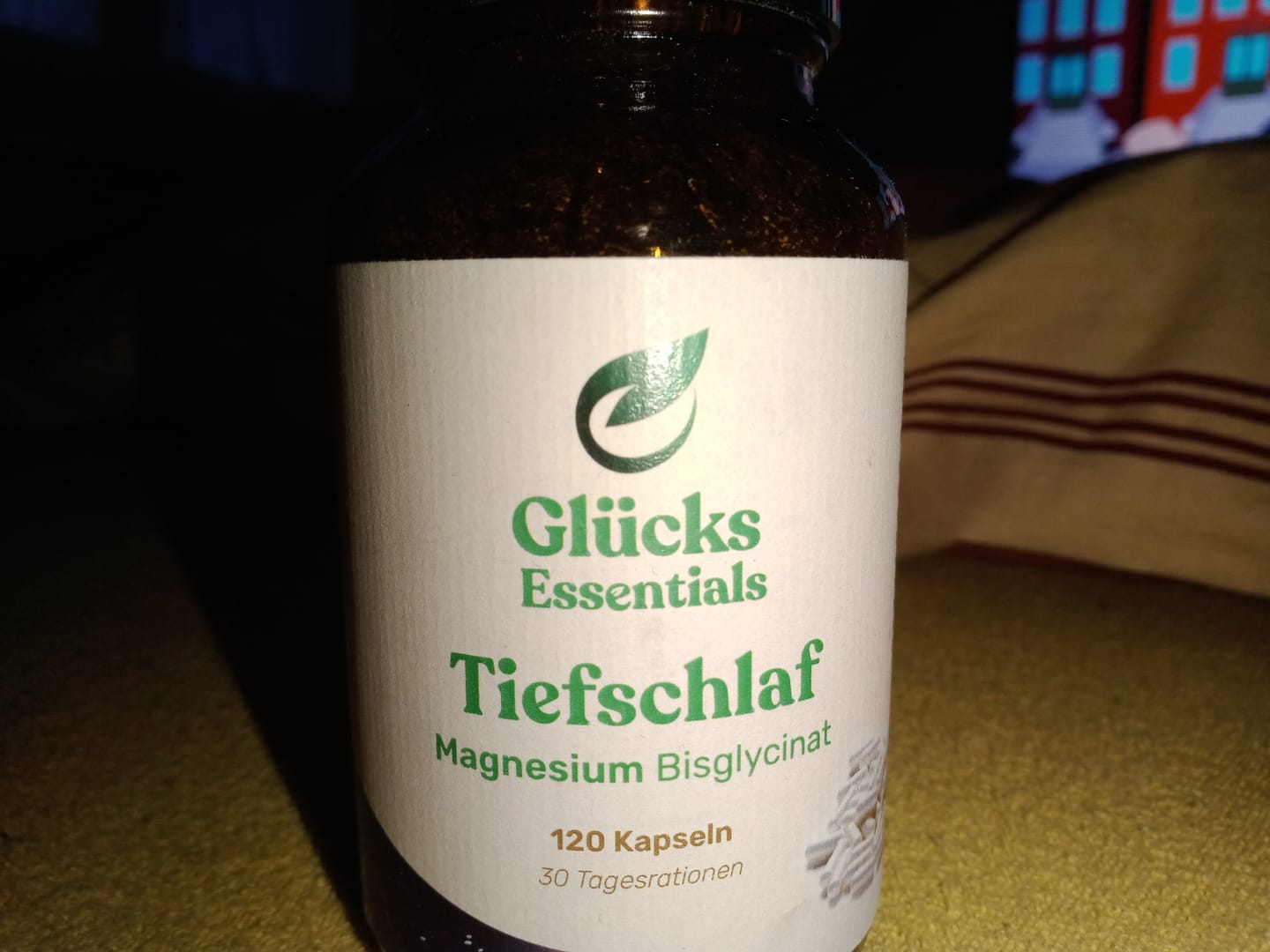 Customer photo review of Tiefschlaf - Magnesium Bisglycinat - 120 Kapseln - 30 Tagesrationen