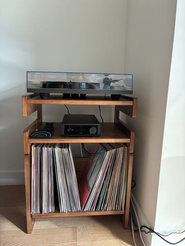 Customer photo review of Aurala 140 (Walnut)- Modular Vinyl Record Shelf
