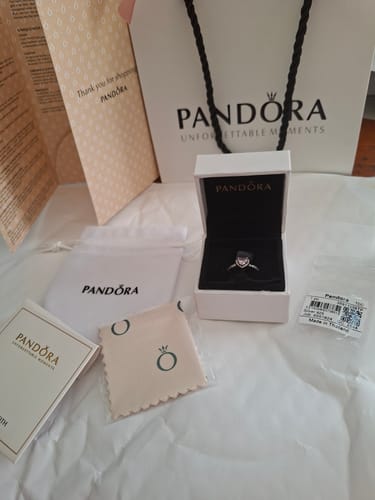 Customer photo review of ANILLO PROMESA CORAZON ELEVADO ROSA + KIT DE REGALO