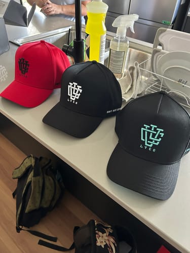 Customer photo review of LVCO Midnight Mint A-Frame Snapback