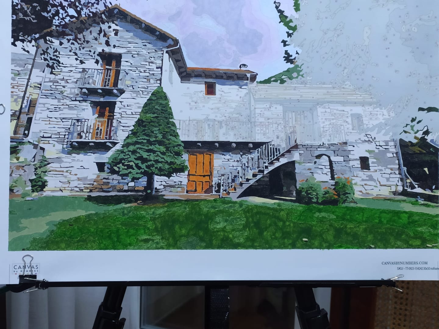 Customer photo review of Pintar por Números Personalizado - Cuadro Personalizado con Foto