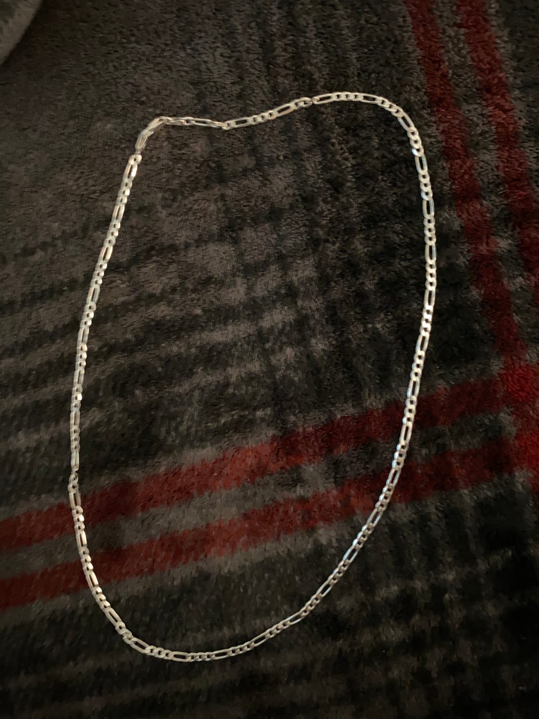 Customer photo review of 3MM STERLING SILVER FIGARO CHAIN