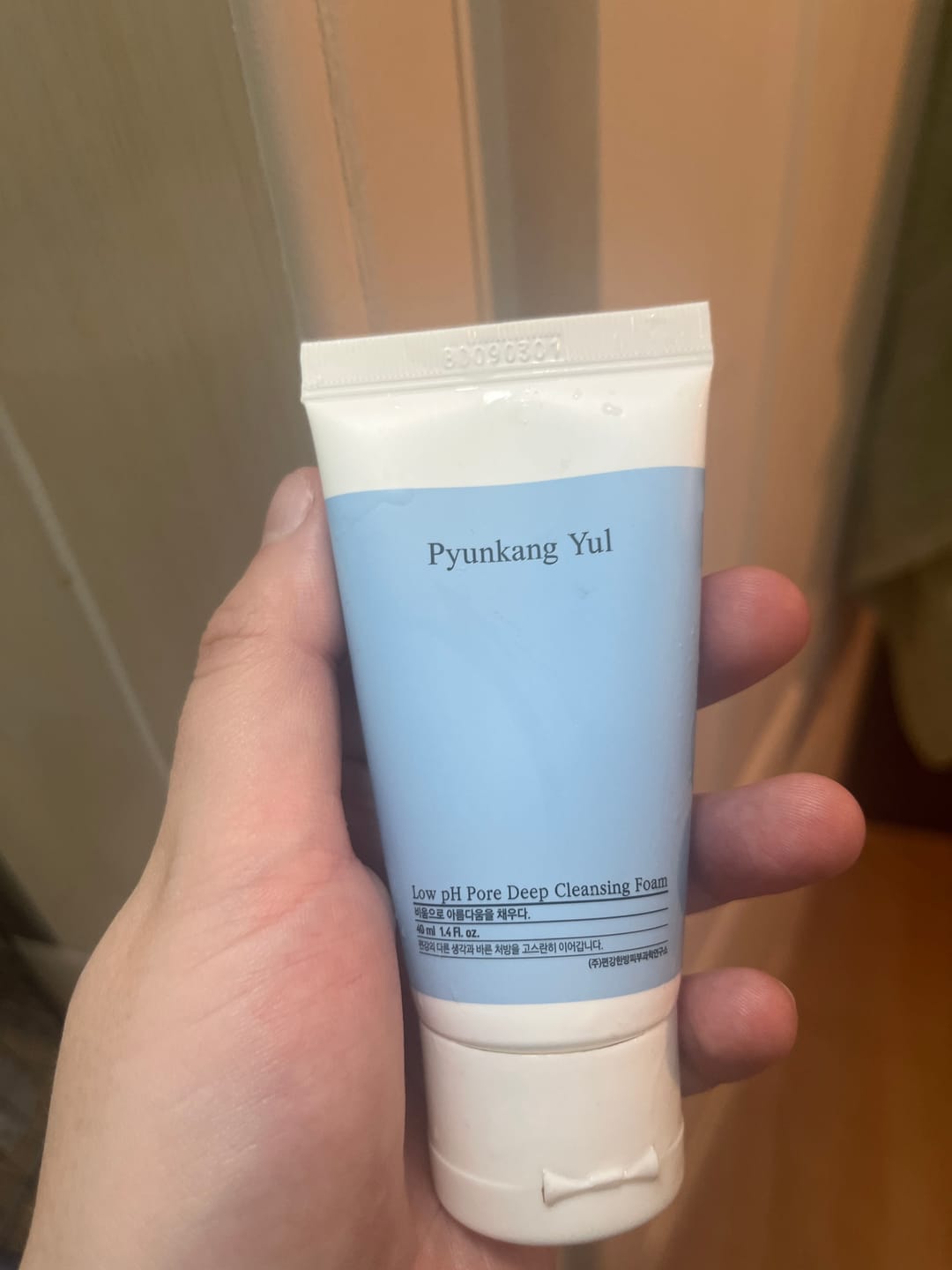 Customer photo review of Maigas putas sejas tīrīšanai Pyunkang Yul Low pH Pore Deep Cleansing Foam