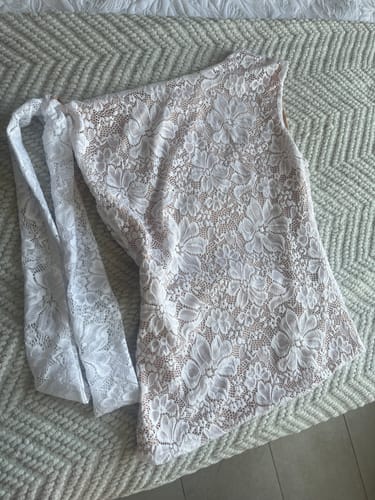 Customer photo review of TOP EMMA ENCAJE BLANCO