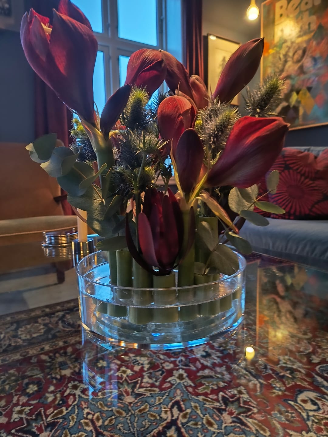 Customer photo review of Acrylic Cylinder Vase - Large