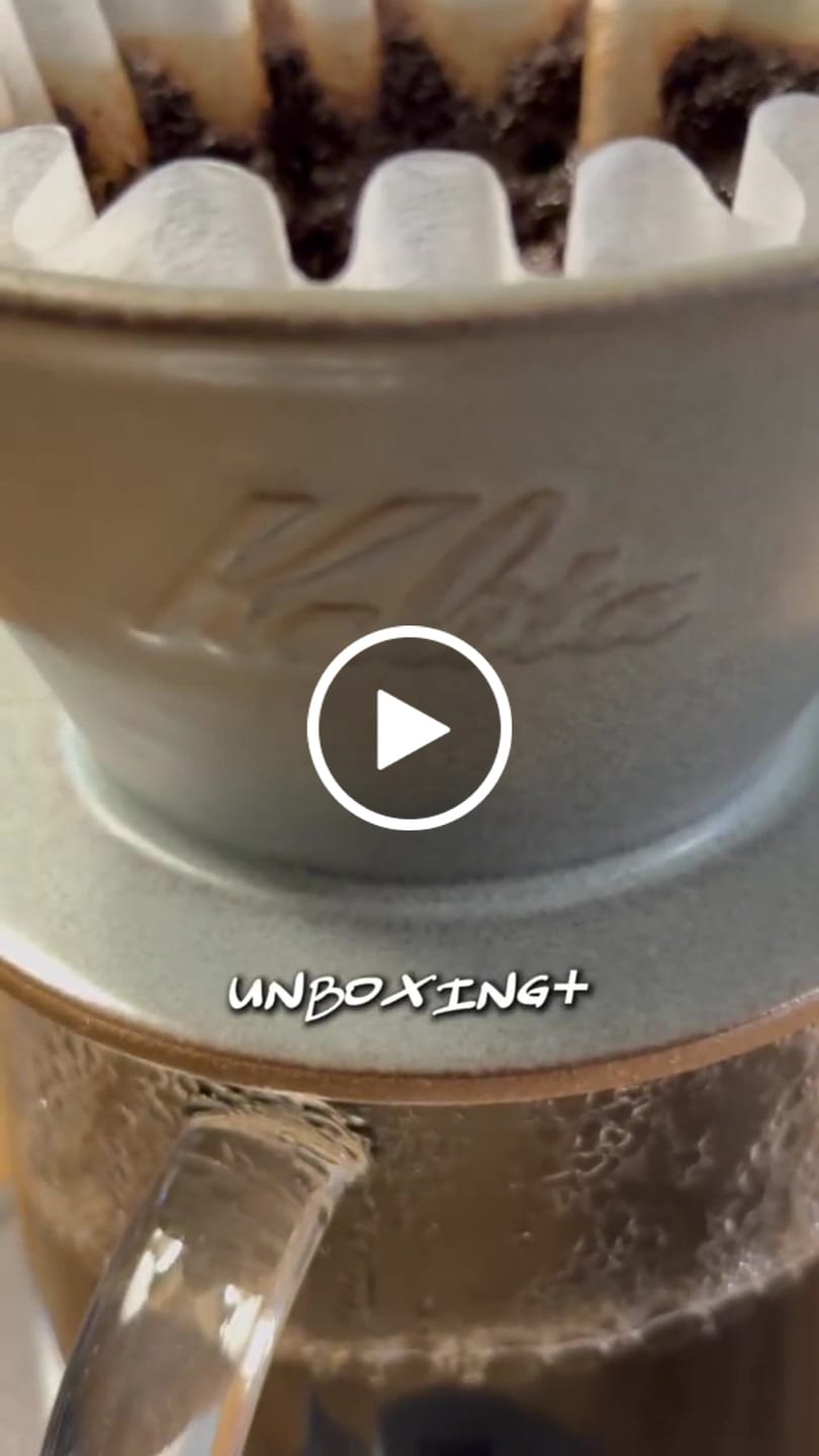 Customer video review of Kalita MINO Ceramic Dripper 185 - Sand Gray