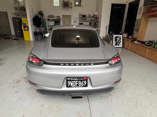 Customer photo review of 2011-2022 CALIFORNIA LICENSE PLATE DMV.CA.GOV - BLACK WITH WHITE TEXT 6"x12" (156.5mm x 305mm)