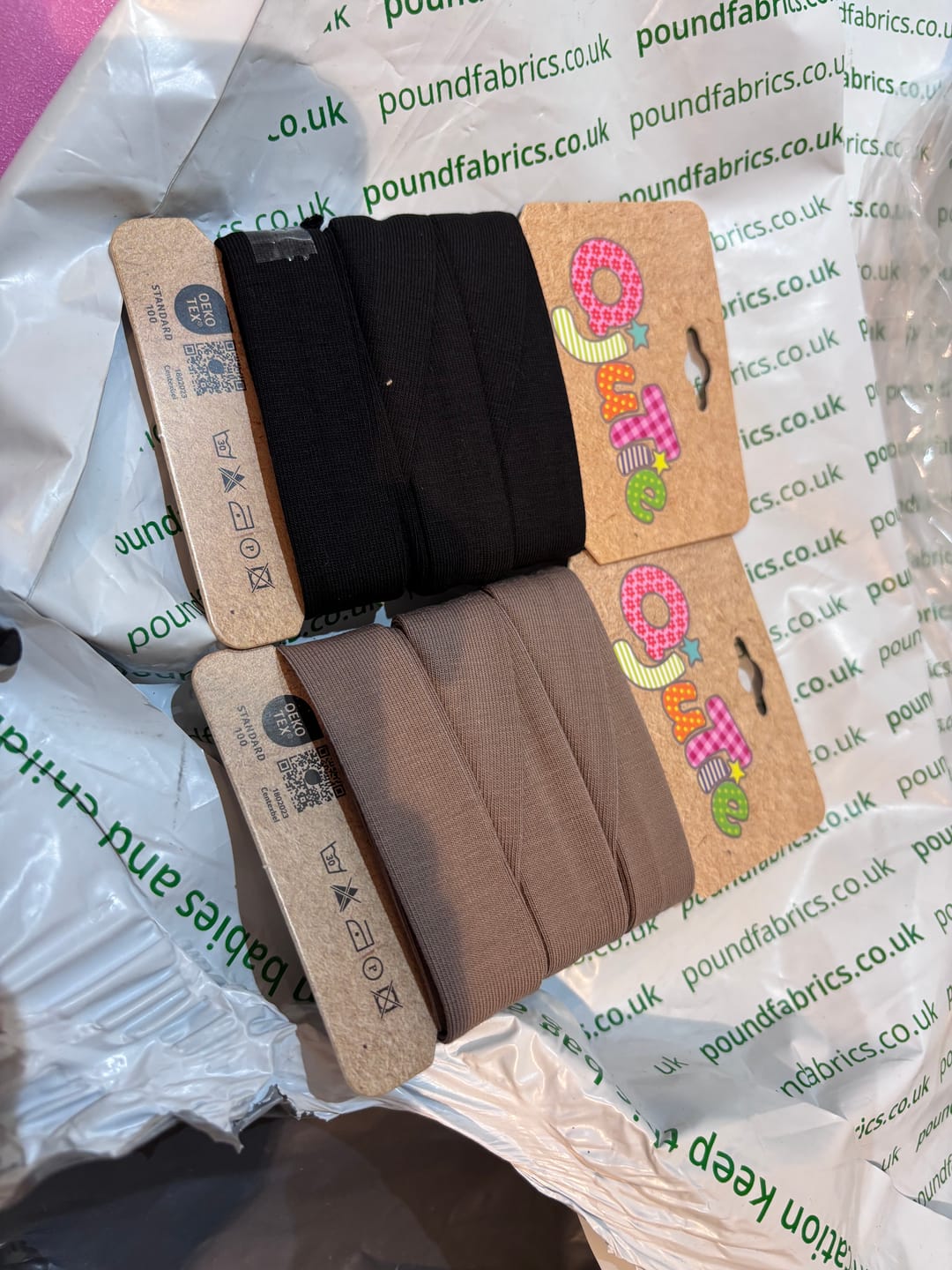 Customer photo review of 20mm Stretch Bias Binding Tape - 3 Metres
