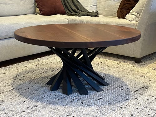 Customer photo review of Coffee Table Base 226 Filar 16" H Metal Furniture Legs for DIY Projects