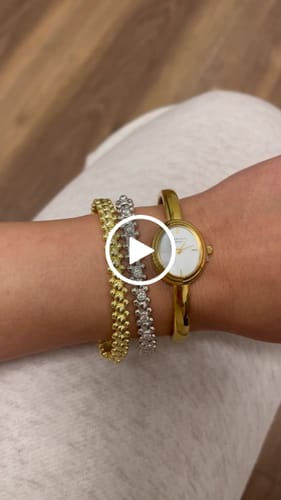 Customer video review of CERBERUS Bangle with Moissanites White Gold Vermeil
