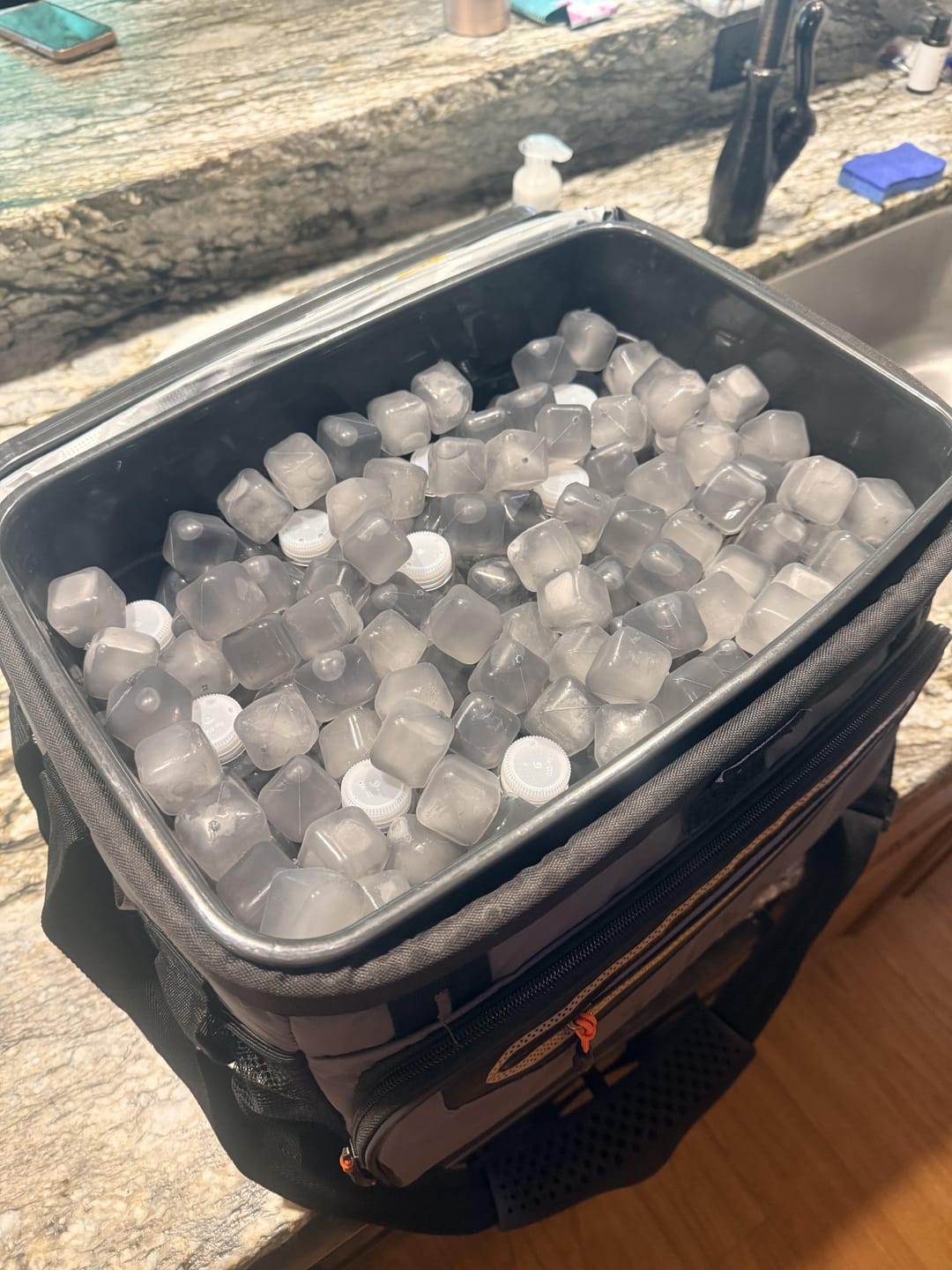 Customer photo review of The Trio - (3 pack) Reusable Ice Cubes and Bag