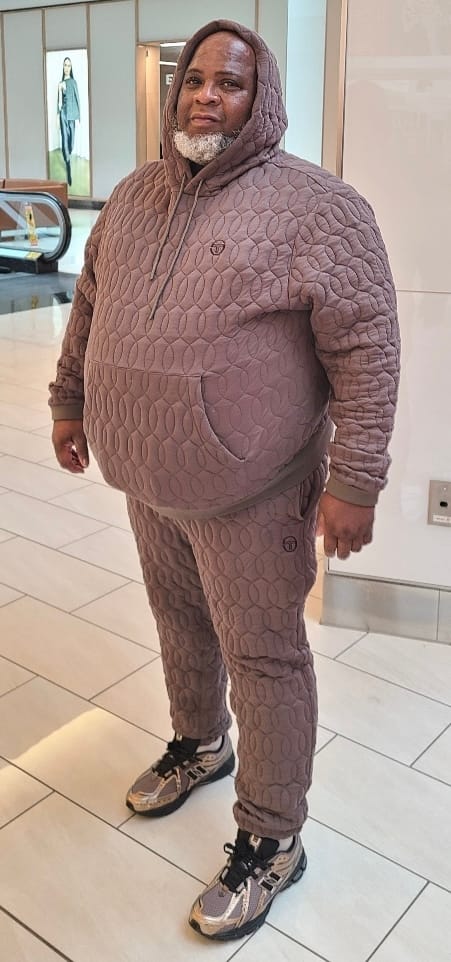 Customer photo review of Aversa Quilted Hoodie- Morel