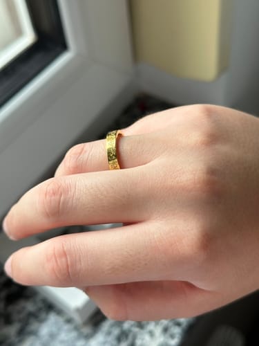 Customer photo review of "Gewiss, mit der Erschwernis, kommt die Erleichterung" Ring