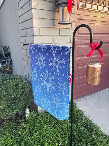 Customer photo review of Subtle F*ck Trump Snowflakes Garden Flag